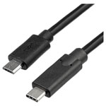Akyga AK-USB-16 USB cable USB Micro-B to USB-C plug 1.00 m Black