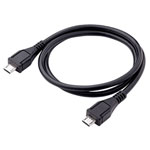 Akyga AK-USB-17 USB cable Micro-B to Micro-B Black 0.60m