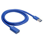 Akyga AK-USB-28 USB cable USB-A plug to socket Black 1m