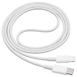Akyga AK-USB-35 USB cable USB-C to Lightning White 1m