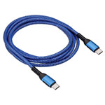 Akyga AK-USB-38 USB cable USB-C plug to plug Blue 1.80 m