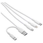 Akyga AK-USB-52 USB Cable 4-in-1 White 1.20 m