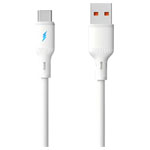 Akyga AK-USB-60 USB-C cable USB-A to USB-C plug 1.8 m White