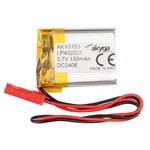 Akyga AKY0153 Battery pack rechargeable LiPo 3.7 V 150 mAh Non-standard