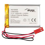 Akyga AKY0638 Battery pack LiPo 3.7V 1200mAh Rechargeable Non-standard