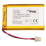 Akyga AKY0640 Battery pack Non-standard rechargeable LiPo 3.7V 2000mAh