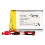 Akyga AKY0647 Battery pack 3.7 V 1500 mAh rechargeable non-standard LiPo