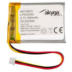 Akyga AKY0833 Battery Pack rechargeable LiPo 3.7V 560mAh non-standard