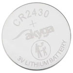 Akyga Aky2499 Button Cell Cr2430 3V 280Mah Li-Mno2 Non-Rechargeable