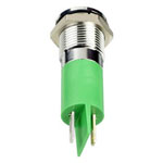 APEM Q14P1CXXG24E LED indicator light Green Prominent 330mcd Panel Indicator