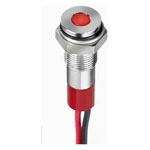 APEM Q6F3CXXR24E LED indicator light Red Flush 10 mcd Industrial use
