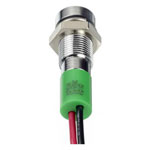 APEM Q6R1BXXG02E LED indicator light green 50 mcd industrial panel use