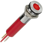 APEM Q8F1CXXR24E LED indicator light Red Flush Industrial Panel Indicator