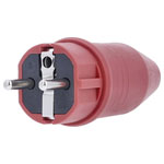 AS Schwabe 62290 Safety plug 230 V Red mains power and cable connectors