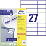 Avery-Zweckform 3479 Labels White Paper 70x32mm Permanent Adhesive 2700 pcs