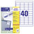 Avery-Zweckform 3657-200 All-purpose labels White Paper 48.5x25.4mm 8800pcs