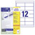 Avery-Zweckform 3659-200 All-purpose labels 97x42.3mm White Paper Permanent