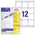 Avery-Zweckform 3661 Labels 70x67.7mm White Paper Permanent Adhesive Laser 120