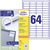 Avery-Zweckform 3667 All-purpose labels White Paper 48.5x16.9mm 6400 pcs