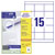 Avery-Zweckform 3669-200 All-purpose labels 70x50.8mm Paper White 3300 pcs