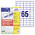 Avery-Zweckform 6121-65 All-purpose labels White Paper 38x21.2mm 65 sheets