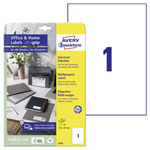 Avery-Zweckform 6125 All-purpose labels 210x297mm White Paper Perm adhesive