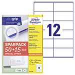 Avery-Zweckform 6175-65 All-purpose labels White 105x48mm permanent adhesive