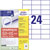 Avery-Zweckform 6605 all-purpose labels white paper 70x37mm 1560pcs laser use