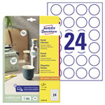 Avery-Zweckform L3415-10 All-purpose labels 40mm white paper permanent 240pcs