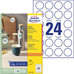 Avery-Zweckform L3415-100 All-purpose labels White Paper Ø40mm 2400pcs Permanent