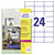 Avery-Zweckform L4718-20 Label 70x37mm Polyester White 480pcs Permanent Adhesive