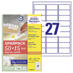 Avery-Zweckform L4737REV-65 Labels White Paper 63.5x29.6mm 65 Sheet Removable