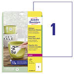 Avery-Zweckform L4775REV-20 Label film 210x297mm white removable laser 20pcs