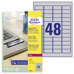 Avery-Zweckform L6009-8 Nameplates Silver Polyester 45.7x21.2mm 384 pcs