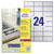 Avery-Zweckform L6133-20 Nameplates 70x37mm Polyester Silver 480pcs Permanent