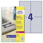 Avery-Zweckform L6134-20 Nameplates silver polyester film 105x148mm 80pcs