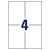 Avery-Zweckform L7876-20 Adhesive labels White Paper 105x148mm 80 pcs