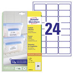 Avery L7970-25 Freezer labels White 63.5 x 33.9 mm 600 pcs Permanent adhesive