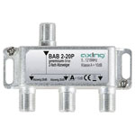 Axing BAB 2-20P Cable Tv Splitter 2-Way 5 - 1218 Mhz Audio & Video Adapters