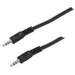 Bachmann 918.011 Audio Cable 3.5 mm Jack Black 2.50 m Forto