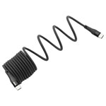 BKL Electronic 10080172 USB-C cable Black Braided 1.5 m USB 2.0 plug