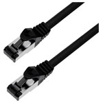 BKL Electronic 144000 RJ45 Network cable CAT 8.1 0.50 m Black Halogen-free