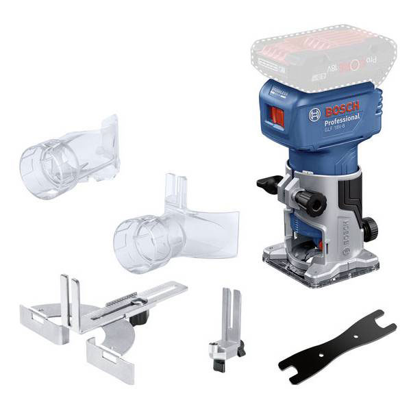 Bosch 06016C6000 Professional Router Cordless GLF 18V-8 Compact Design