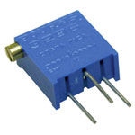 Bourns 3296Z-1-203LF Cermet trimmer linear 0.5 W 20 kΩ 9 ° 1 pc blue