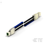 TE Connectivity 2337815-2 MiniSAS HD Cable Male to Male 30AWG 1M Length
