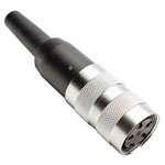 Amphenol-Tuchel T-3301-001 T Series Conn Plug Female 4P Solder Cup