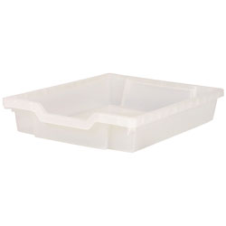 Gratnells Shallow Education Storage Tray 312 x 427 x 75mm Translucent