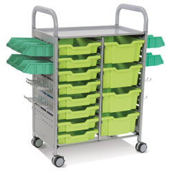 Callero Plus STEAM Activity Double Trolley & Lime Jolly Gratnells Trays