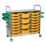 Callero Plus STEAM Activity Treble Trolley & Sunshine Yellow Gratnells Trays