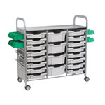 Callero Plus STEAM Activity Treble Trolley & Light Grey Gratnells Trays